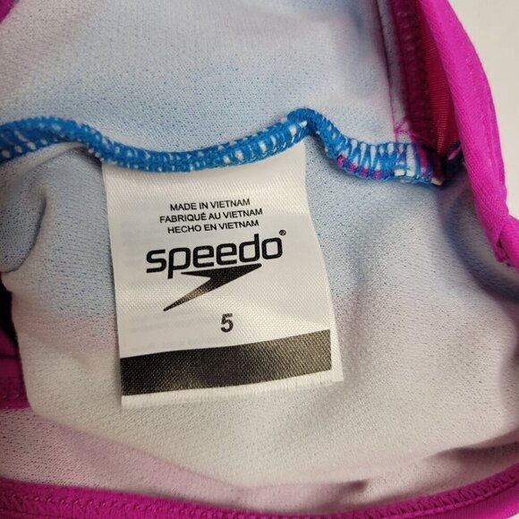 Speedo One piece Swim suit Toddler Size 5 - Picture 3 of 6
